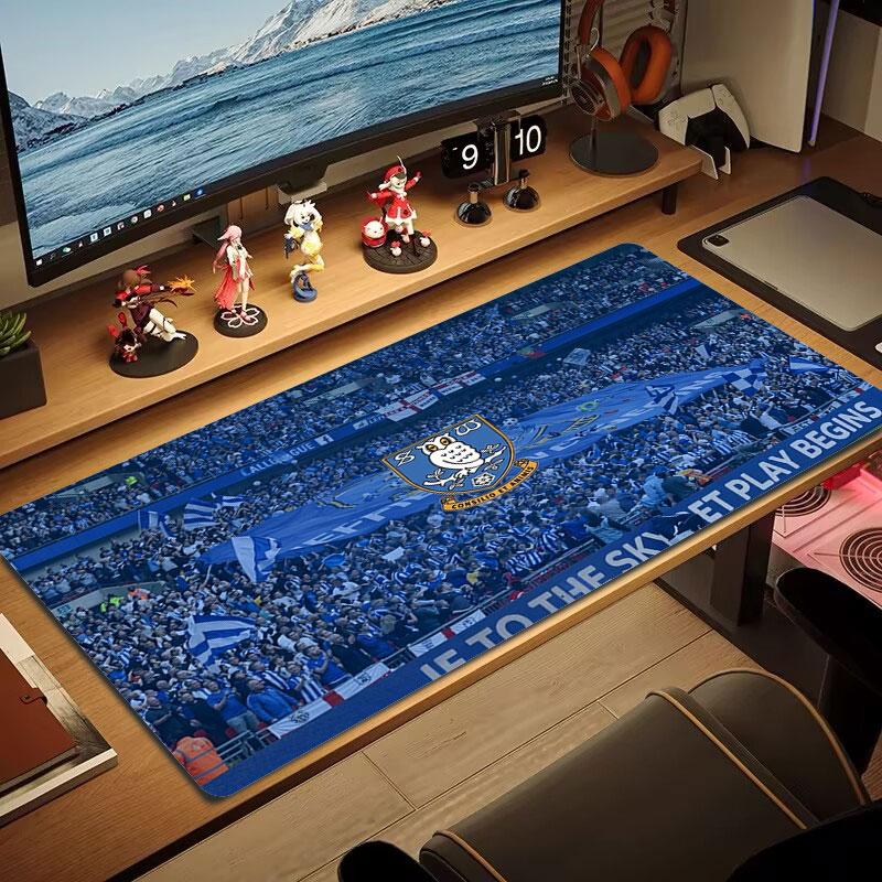 Sheffield Wednesday Logo Large Size Mouse Pad Large Gaming Table Cushion Non-slip Laptop Tablet Big Mousepad XXL Mat Mini PC Playmat With Lock edge