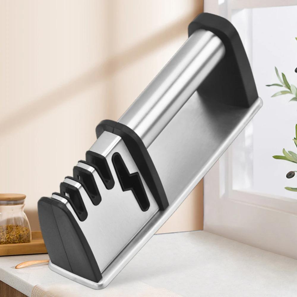 Handheld Kitchen Sharpening Stone Manual Whetstone Household 4 in 1 Sharpener  Canteen