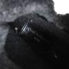 Great LOUIS VUITTON Short Boots LV Logo Metal Back Zip Leather Shearling Women  Used