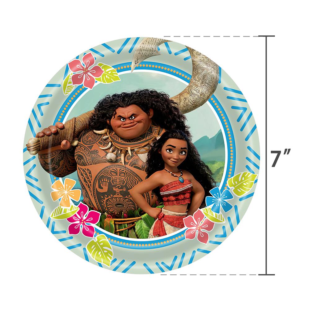 51pcs Moana Party Tableware set Including Plates Cups Napkins Tablecloth