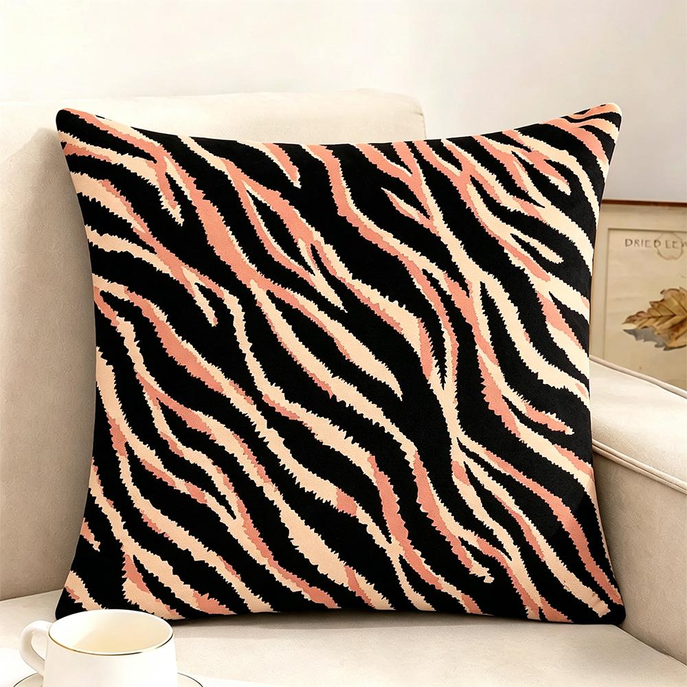 45x45cm Home Decor Animal Print Pillow Cover Leopard Tiger Zebra Cattle Cushion Cover for Living Room Sofa Decor Pillowcase