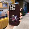 Phone Case: 2D flat design suitable for iPhone 18 17 16 15 14 13 Pro protective case, couple style, gothic fantasy, Christmas and Halloween gift