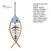 Wooden Decorative Pendant Fish Wall Hanging With/Without LED Light, Nautical Decor, Coastal Theme Fishbone Durable Fine Craftsmanship Decor