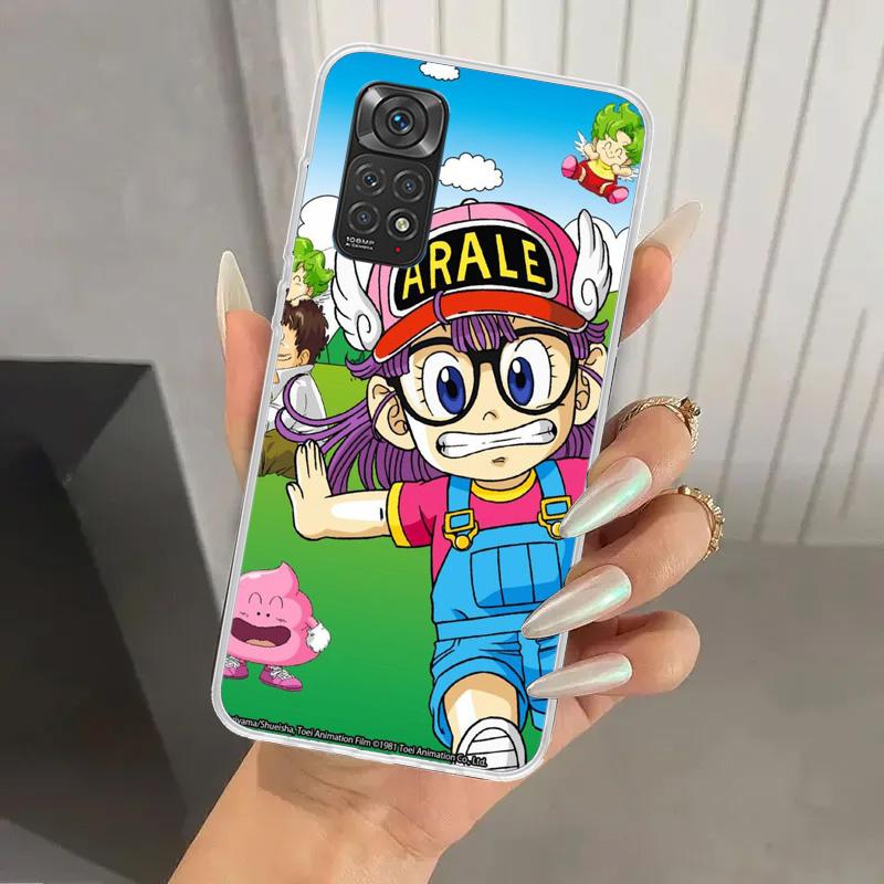 Dr Slump Arale Anime Phone Case for Xiaomi Redmi Note 15 14 14S 13 12S 12 Pro 11S 11 Plus 11T 11E 10S Soft Funda Print Shell Red