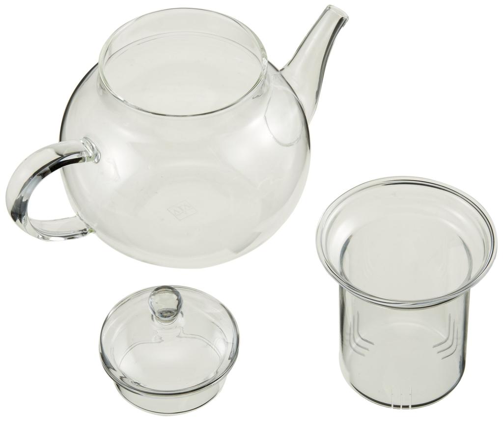 WORLD CREATE ViV Teapot, Heat-Resistant Glass, 500ml, 43888