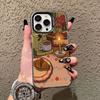 Vintage Sleepy Cat & Home Furnishings Artistic Laser Phone Case For iPhone 11 12 13 Mini Pro Max 17 16 15 14 Pro Max Plus Covers