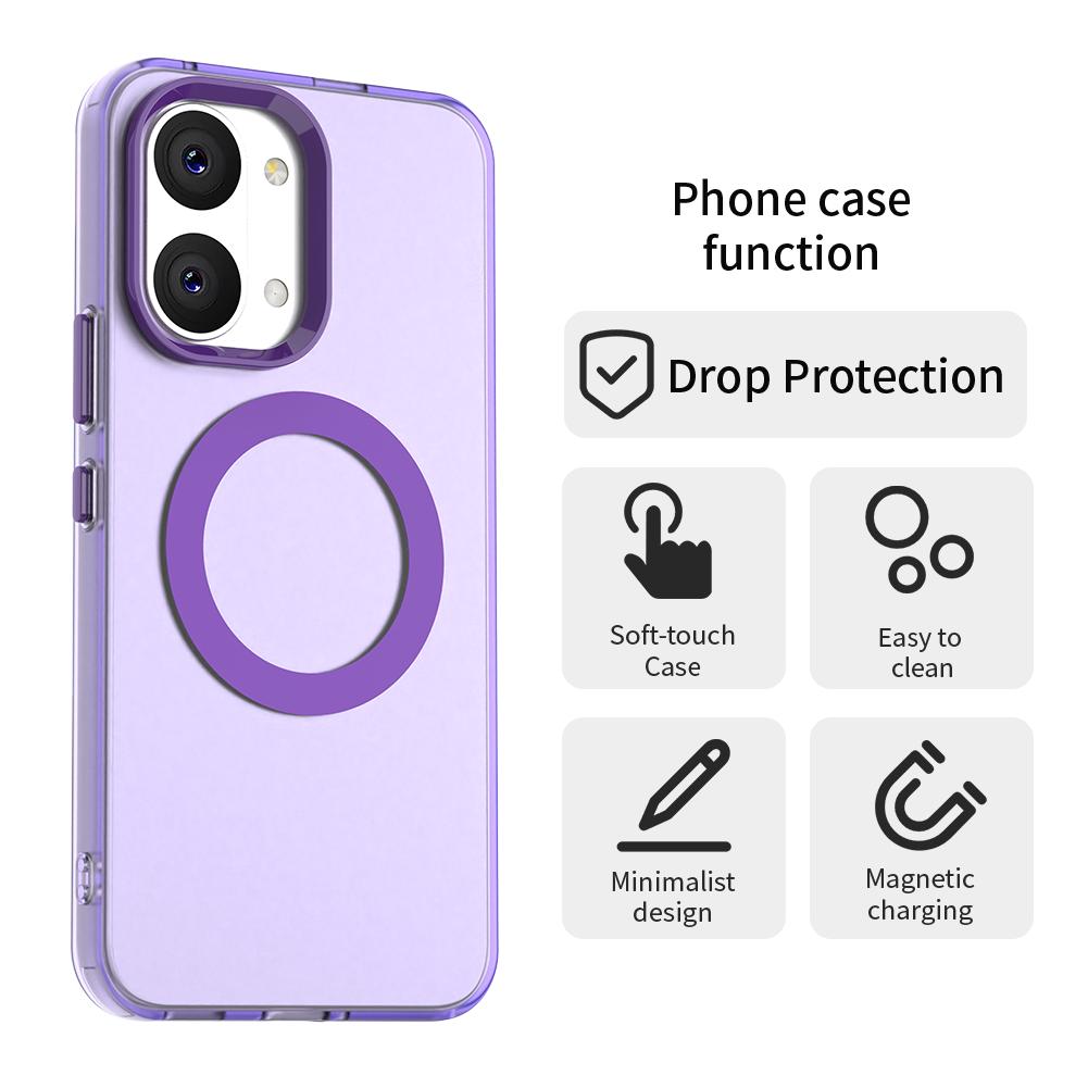 Frosted Transparent Magnetic Phone Case for Poco X8 Pro Max Case for Poco X7 Pro for Magsafe Wireless Charge Protective Cover