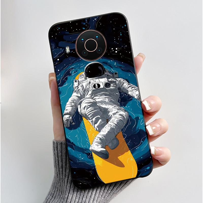 Custodia Per Nokia X10 X20 X100 Custodia per Telefono Nera Opaca Morbida TPU Copertura Protettiva Integrale Estetica Lusso Carina Cool Ragazzi Ragazze Guscio