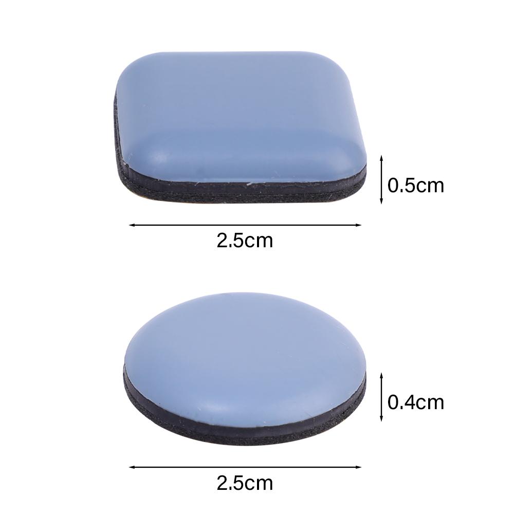 Self-adhesive Sliding Pad Kitchen Appliance Gaskets Mini Furniture Sliders Feet Glider Table Chair Leg Mat Home Floor Protector
