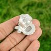 Womens day Deal Sterling Silver Natural Rainbow Moonstone Solitaire Ring Jewelry