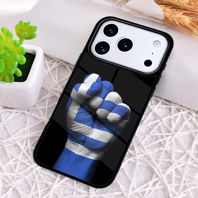 Greece Greek Flag Phone Case for iPhone 17 Air 16 15 11 12 14 13 Pro Max Shockproof Cover