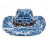 New Western Cowboy Hat Wood Bead Accessories Old Jazz Hat Men's and Women's Premium Top Hat