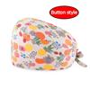 Unisex Adjustable Tie Operating Theatre Surgical Cap Printed Cotton Nurses Cap Dust Cap Work Cap