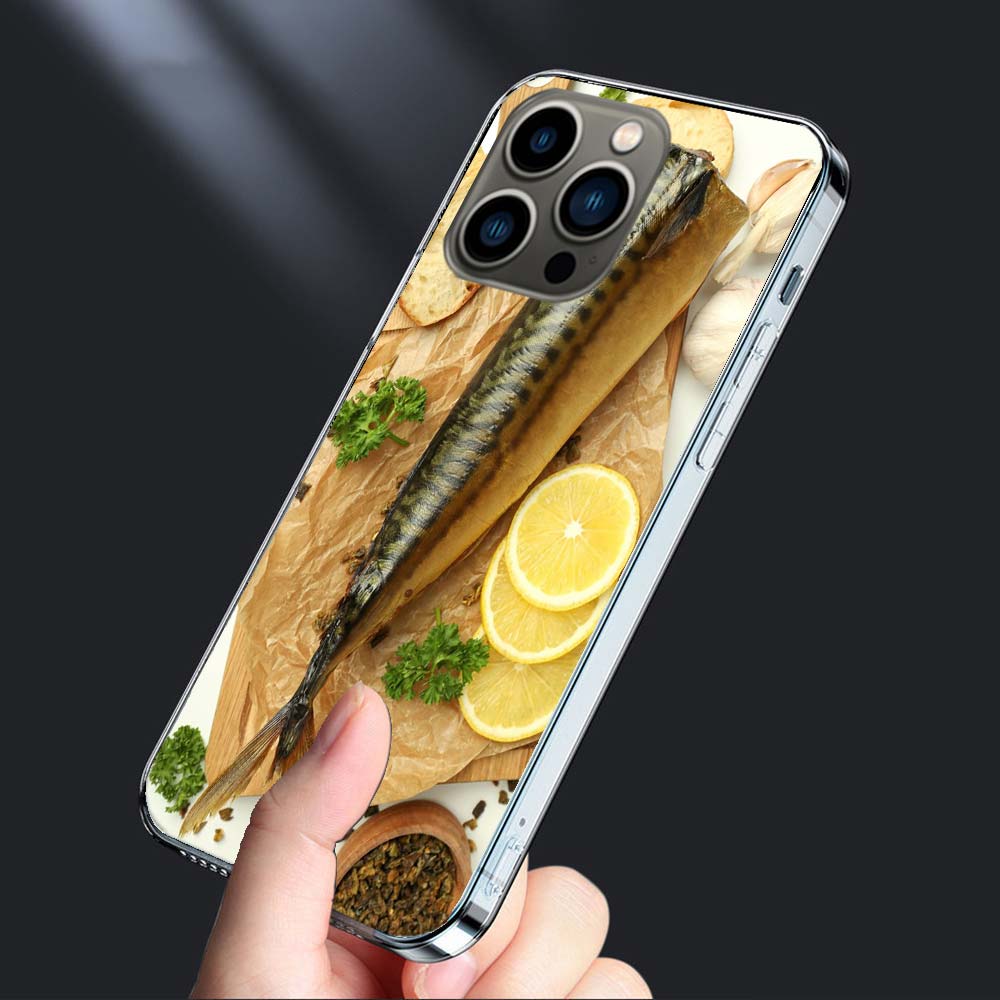 Smoked Mackerel Fish Foodstyling Composition Phone Case For Iphone 16E 15 Pro 14 Plus 17E 16 17 Pro Max Air 11 12 13 Mini Cover