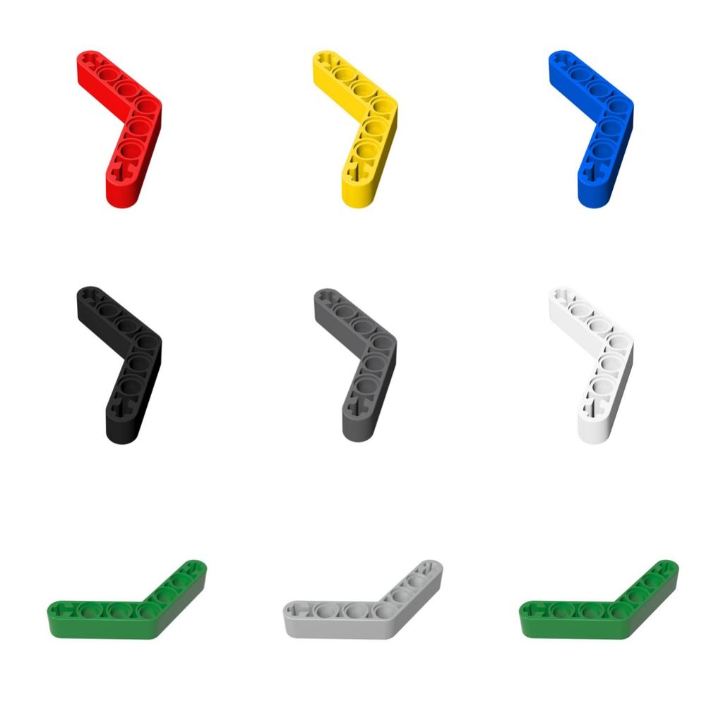 50g/28Pcs 32348 Liftarm Modified Bent Thick 1 x 7 (4/4) Construction Block Moc Colour Accessories Works With featuring Brick To
