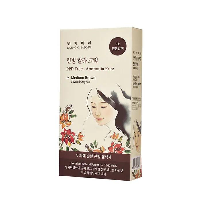 

[Danggi Hair] Красящее средство для ухода за поврежденными волосами Крем для окрашивания в восточном стиле №. 5 темно-коричневый