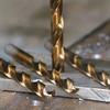 99pcs Titanium Coated Straight Shank Twist Drill Bits Woodworking High Speed Drilling Tools