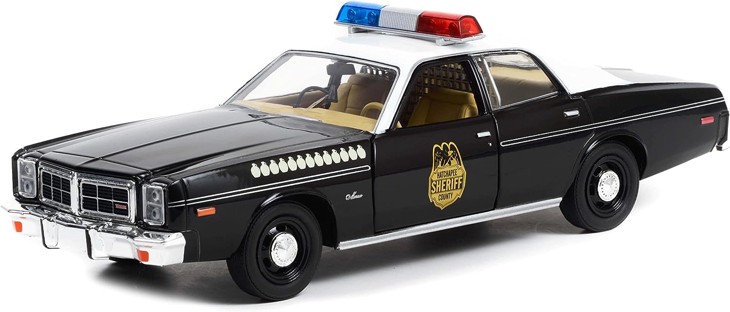 

1/24 Scale Diecast American Car Dodge Monaco Hatchapee Police Car, 1977, Greenlight Dodge Monaco Hatchapee Police [Imported]