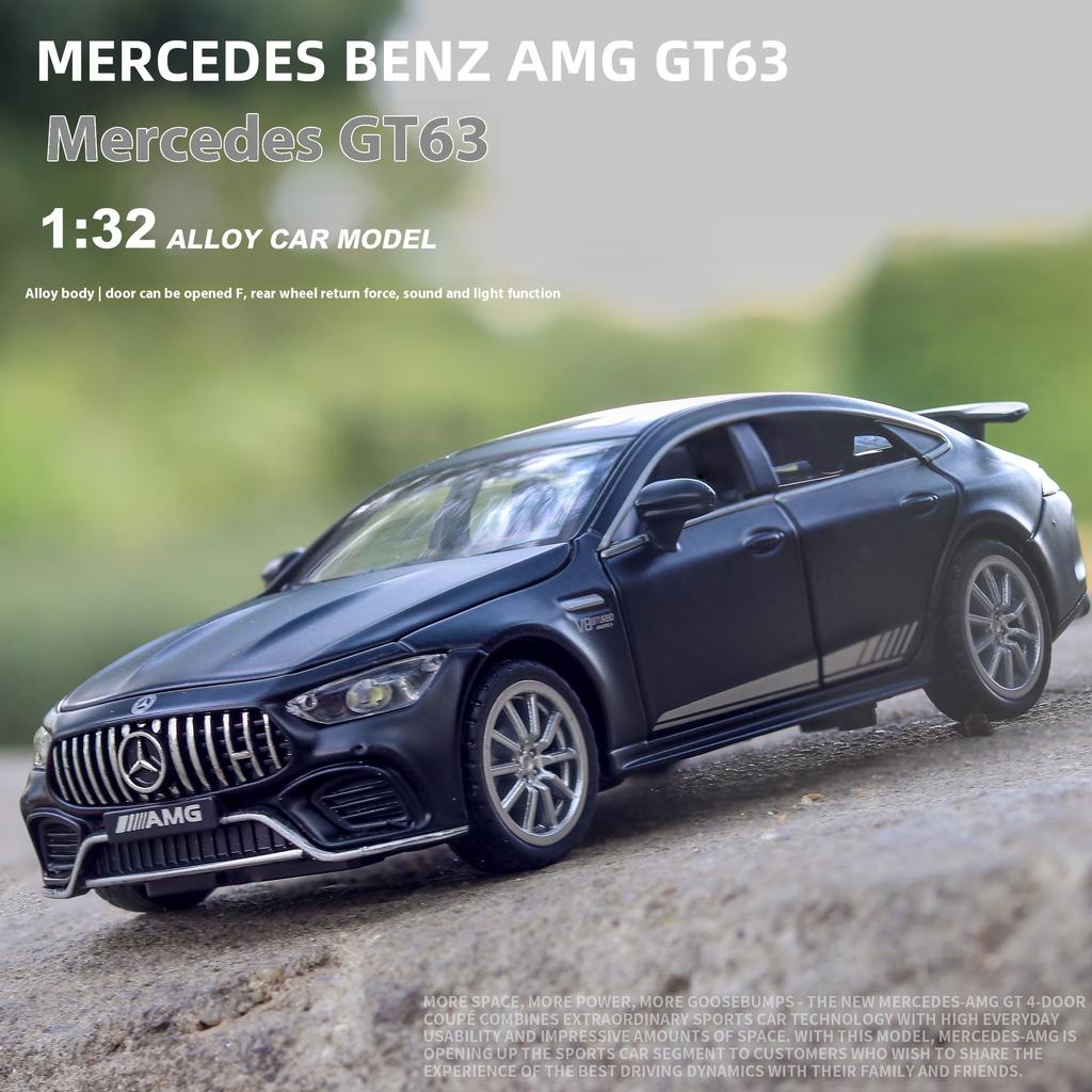Maßstab 1/32 Benz AMG GT63 Sportwagen Legierung Diecast Automodell Sound Licht Rückzug Spielzeug Ornamente Geschenk für Kinder Sammeln