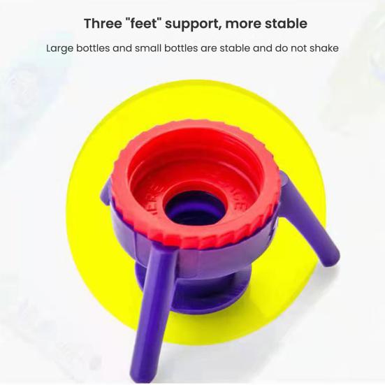 3 ks Stojan s 3 nohami na obrácenou láhev, dávkovač na šampon, pleťové mléko, kuchyňské koření, rychlý kuchyňský dávkovač tekutin