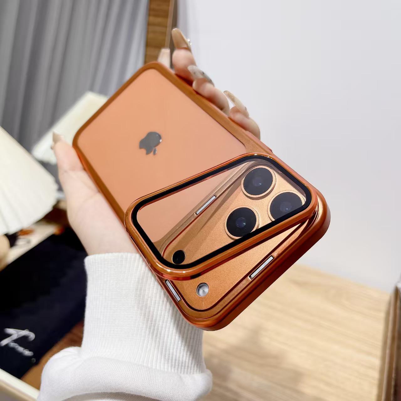 

iPhone 17 Pro Max Ultra-thin Hard Case with Invisible Stand & All-Inclusive Lens Film, Compatible with Apple 17. Standard