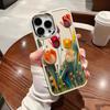 INS Fashion Advanced Flowers For iPhone 16 15 14 11 12 13 ProMax XS XR 8 7 Plus Case Cover 16 Pro Max Case