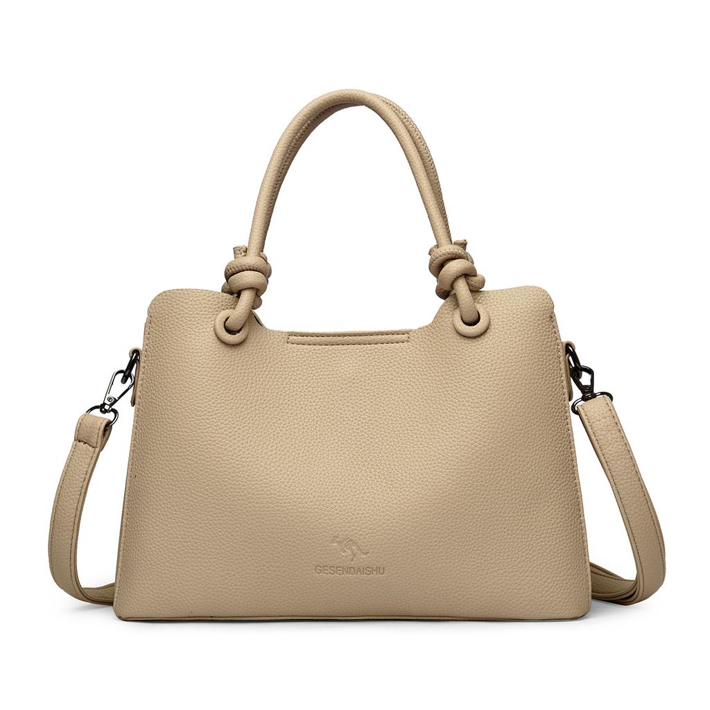 Liten minimalistisk handväska/tygkasse med exklusiv textur för damer, axelväska/crossbody-väska