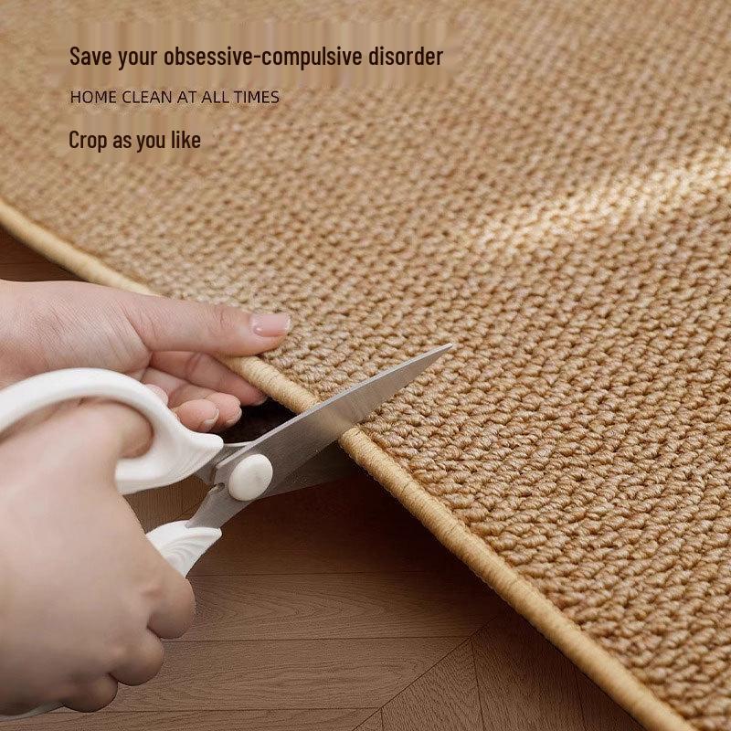 Premium Dirt-Resistant Entryway Floor Mat - Imitation Sisal Carpet, Cuttable, Ideal for Doorways and Living Rooms