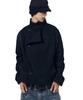 AAKAM High Neck Wrap Jacket (Black)