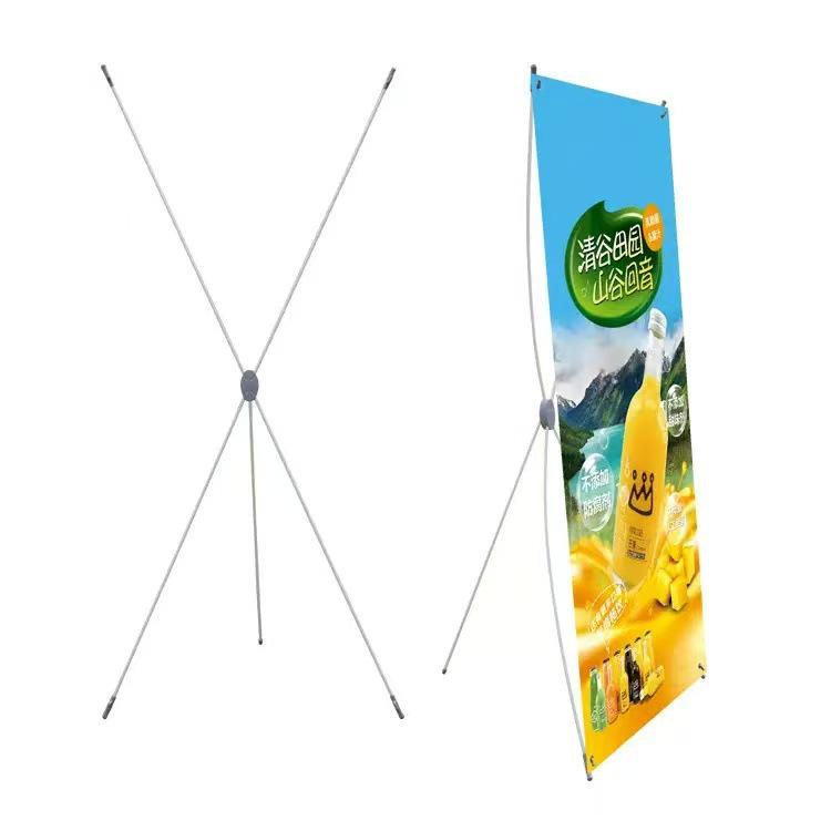 Standard Korean Style X Banner Stand for Posters and Advertising, Adjustable Sizes 60x160 and 80x180 cm.