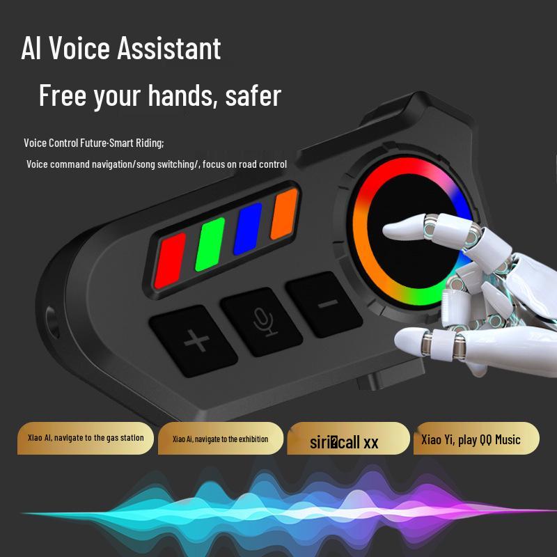 K06A Motorcycle Bluetooth Helmet Headset: Music, Waterproof, Long Battery, Wired Options
