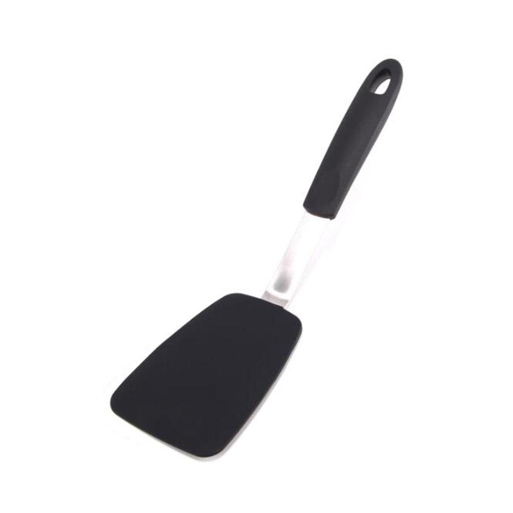 Silicone Steak Spatula With Ergonomic Lengthened Handle Western-style Elastic Heat Resistance Non-stick Steak Spatula Kitchenware