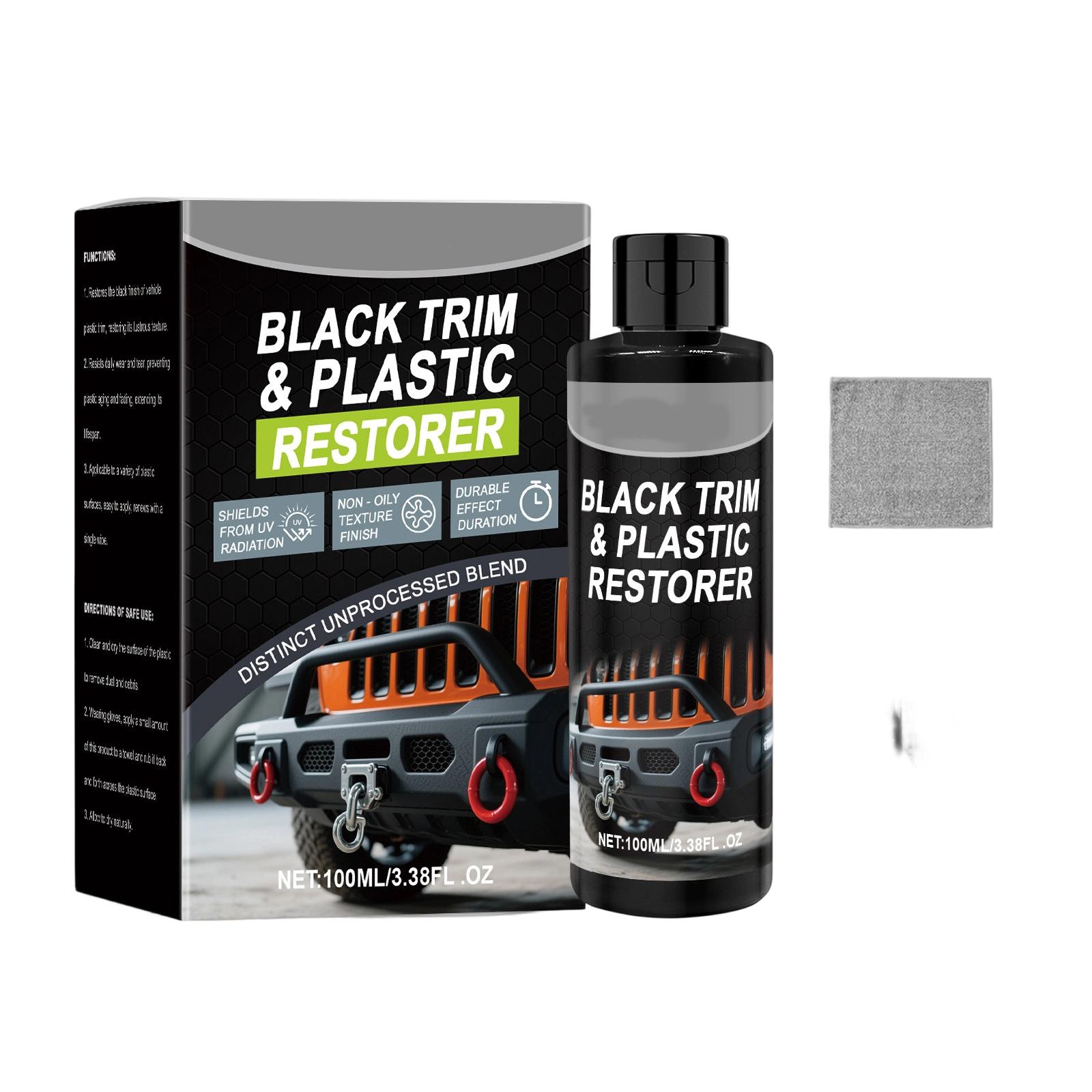 

HOMONTH Набор для восстановления черного пластика автомобиля: Восстановление салона автомобиля, полировка, уход, средство для удаления пятен, очиститель 100 мл One Size