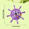 Parakeet Toys Colorful Interactive Rotating Small Wheel Rattle, Cage Parrot Spinner Toy for Cockatiels, Budgies, Conures, Parrot