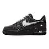 Nike Air Force 1 Abrasion Resistant Slip Resistant Low Top Skateboard Shoes Women's Black Gray DD8959-001(Team676-)
