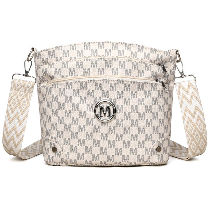 

Soft Leather Vintage Minimalist Versatile Fashion Shoulder Bag Premium Large Capacity Crossbody Bag білий