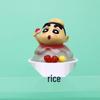 Crayon Shin-chan Snack Time Hand-painted Figure - Cake Decoration & Desk Ornament