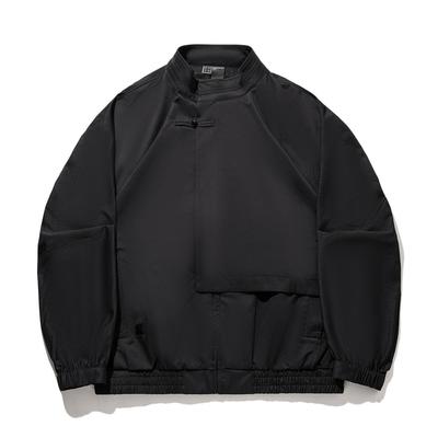 Li Ning X Jackie Chan Kolekcja Kung Fu Nowy Chiński Styl Kurtka Codzienna Kurtki Unisex Czarny AFDW527-2