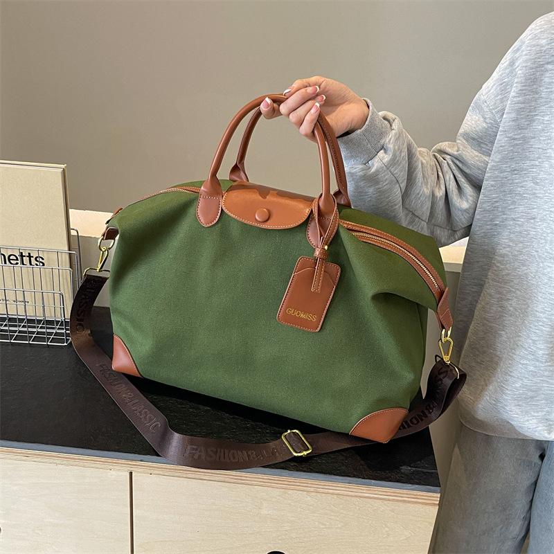 High Quality Wear-resistant Oxford Travel Bag Spring New Large Capacity Crossbody Touring Bag Unisex Portable Handheld Luggage Bag Leisure Fitness Bag