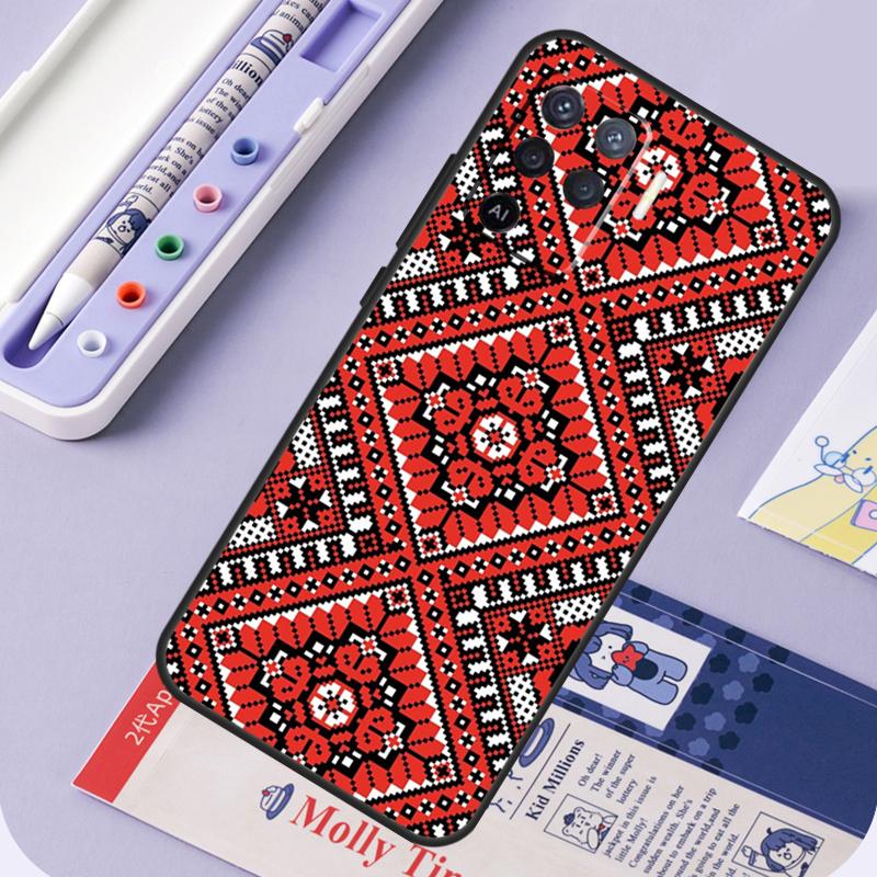 Ukraine Ornament Pattern For Oppo A94 A74 A54 A15 A18 A38 A58 A78 A98 A40 A60 A80 A16 A76 A96 A57 A17 A77 A5 Pro Case