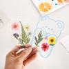 Handmade Dried Flower Stickers DIY Materials Flower Page Bookmark DIY Dried Flower Bookmarks  Kids