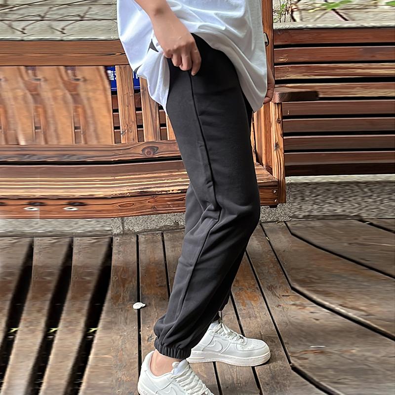 Converse Casual Pants Women's Black Moderate Cuffed Pants 10024730-A01