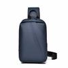 Large-capacity wear-resistant waterproof breast bag, new men's business parcel, multi-functional messenger bag.