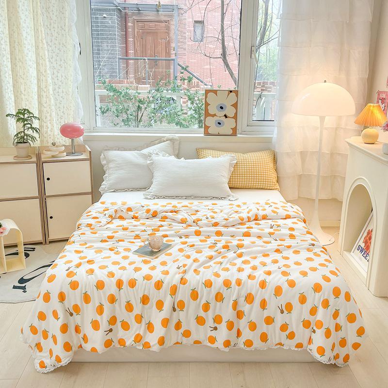 Class A Cotton Summer Quilt for Mother & Baby - Washable, Cool, Suitable for Children & Dorm Rooms