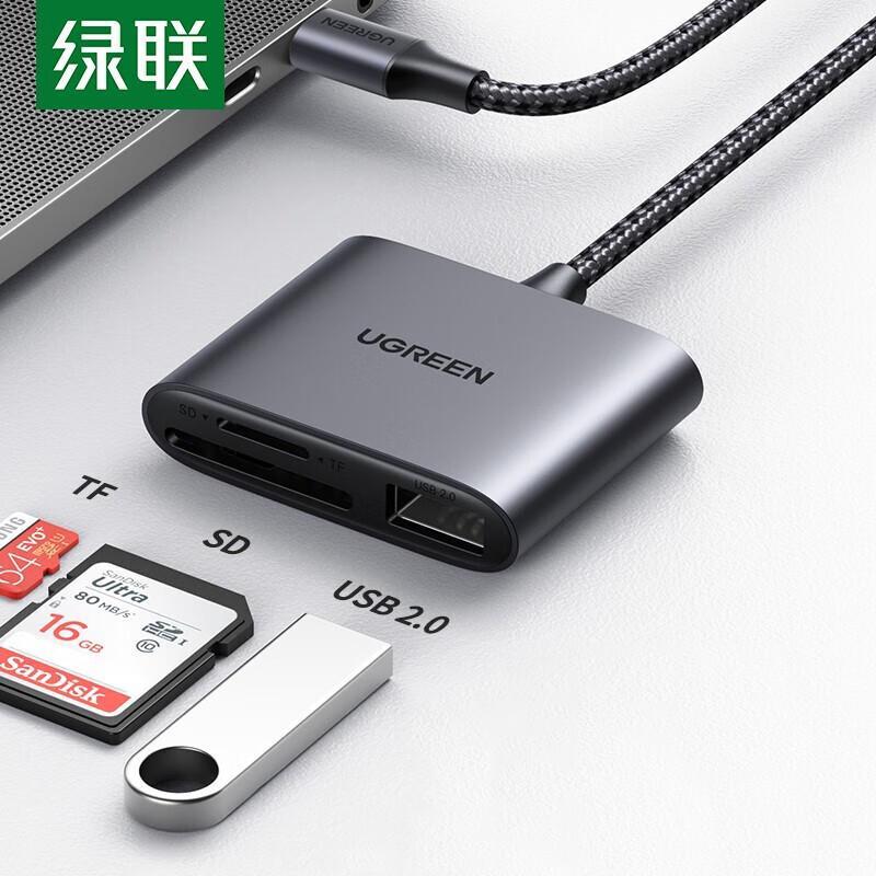 UGREEN Type-C 3-in-1 SD/TF & USB Card Reader