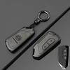 T25Fashion New Double-sided Leather Car Key Case Cover Shell Protection Auto Styling Accessories For VW Volkswagen Golf 8 MK8 Leon