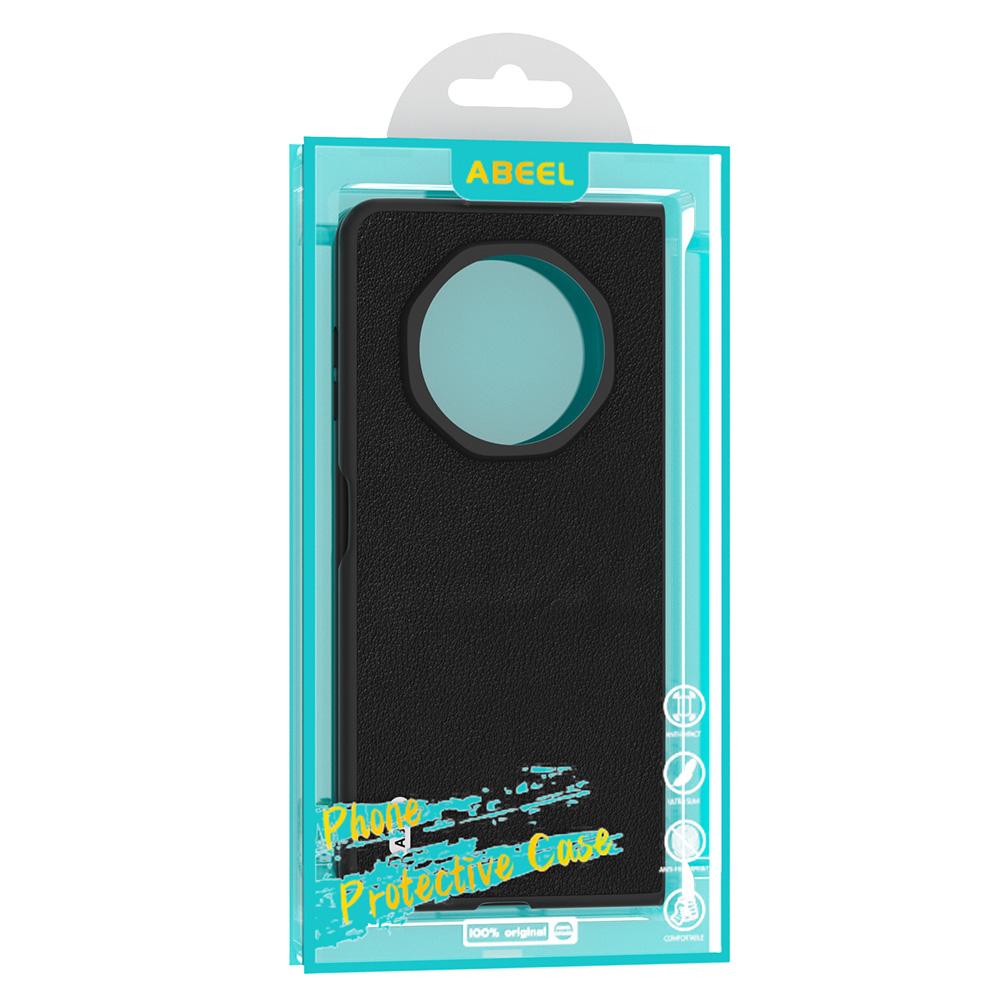 ABEEL For Honor Magic V3 5G Case Genuine Cow Leather Hard PC Phone Cover