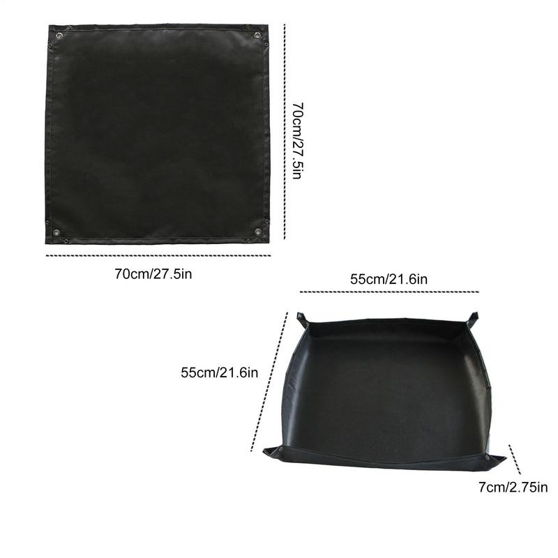Fire Pit Mat Fireproof Camping Heat Resistant Mat For Fire Pit Grilling Barbecue Camping Reusable Patio Protection Mat Stove