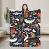 Cute Sharks Blanket Quality Warm  Bedding Throws Winter Travel Office Living Room Novelty Bedspread