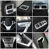 For BMW X3 E83 2006-210 ABS Silver Car Gear Shift Steering Wheel Air Conditioner Outlet Frame Cover Trim Sticker Car Accessories
